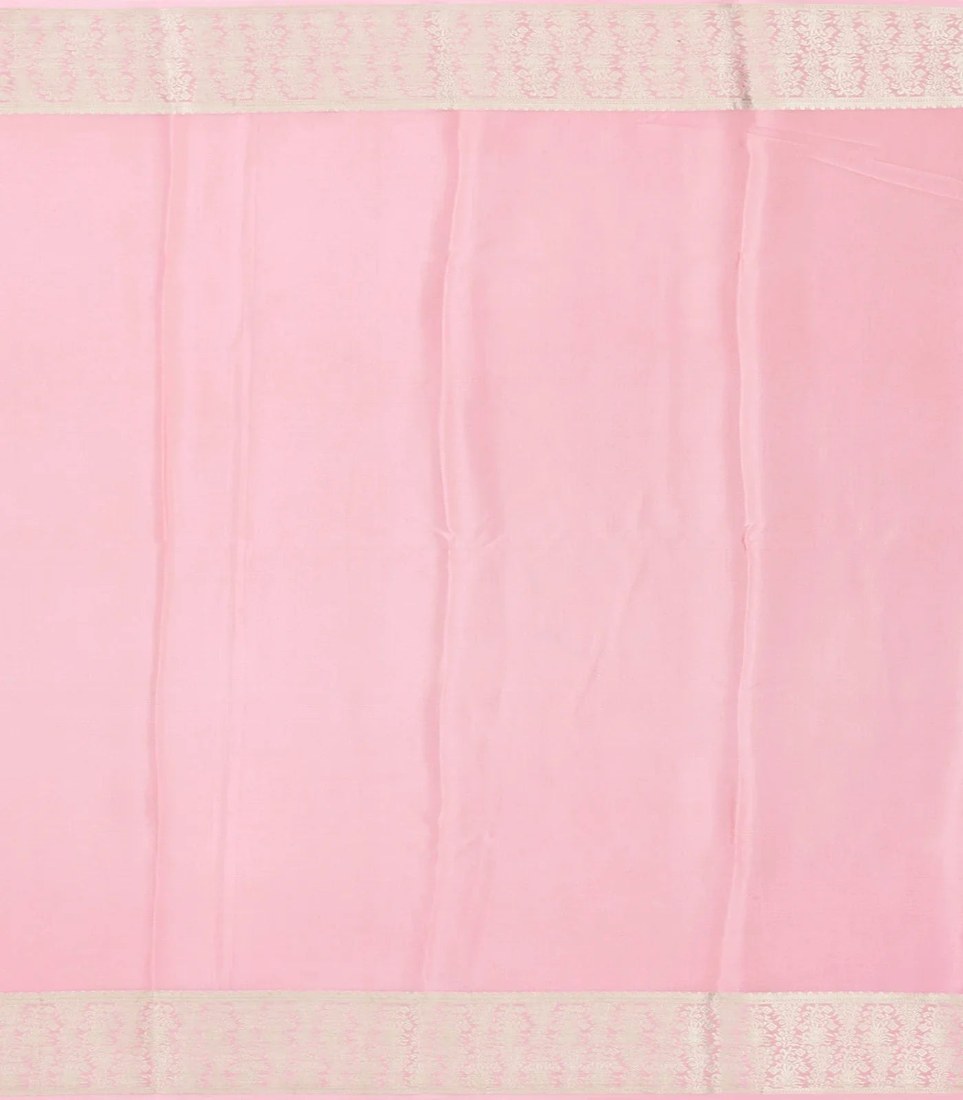 Baby Pink Mysore Crepe Silk Saree With Dotted Motifs