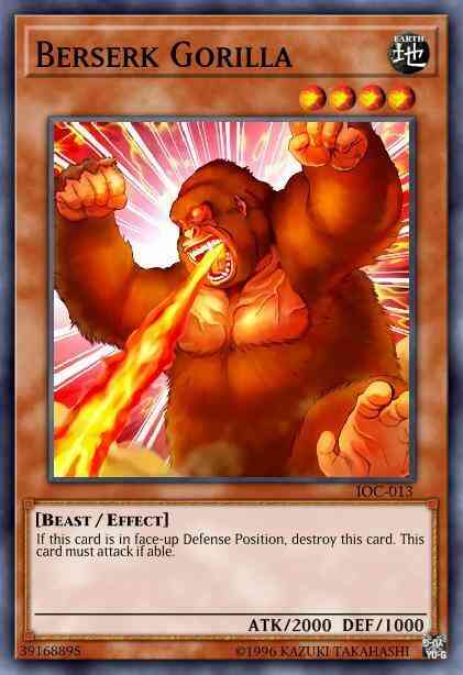 Berserk Gorilla - BP03-EN008 - Shatterfoil Rare - 1st Edition
