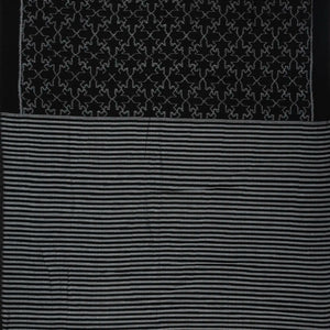 Black Handwoven Orissa Cotton Saree With Tie & Dye Floral Motifs