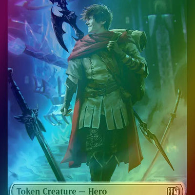Bird Token (16) // Hero Token (07) [FINAL FANTASY: Tokens] [Foil]