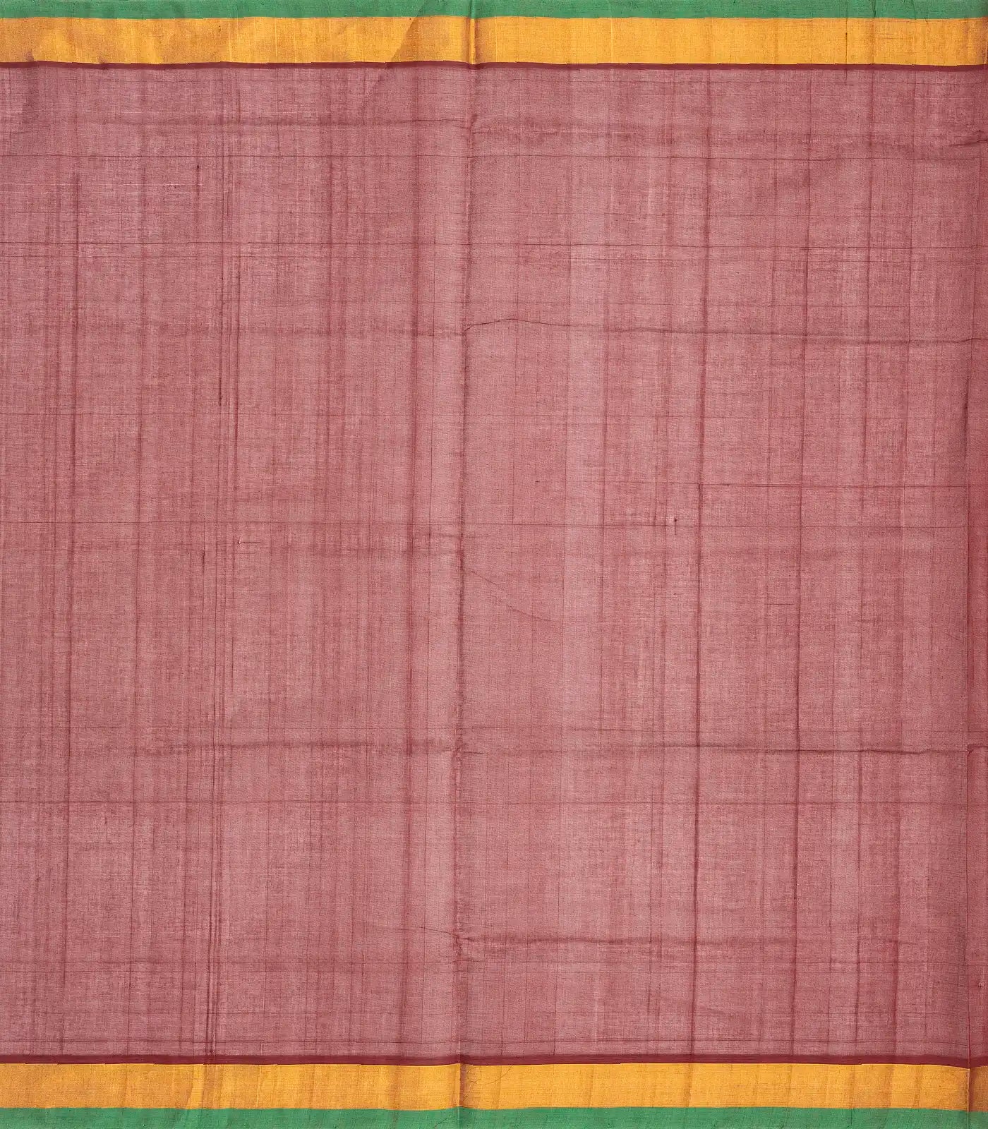Maroon Handloom Venkatagiri Cotton Saree With Annam & Mango Buttas