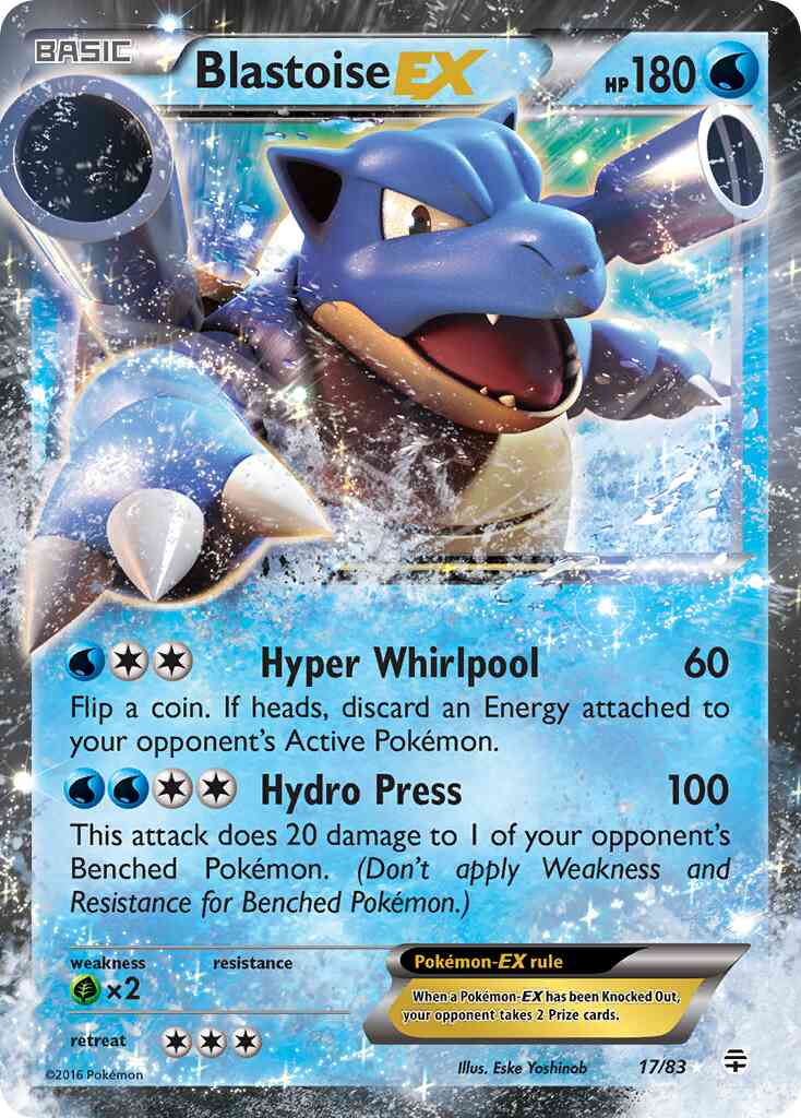 Blastoise-EX - 17/83 - Rare Holo EX [g1-17] [Ultra]