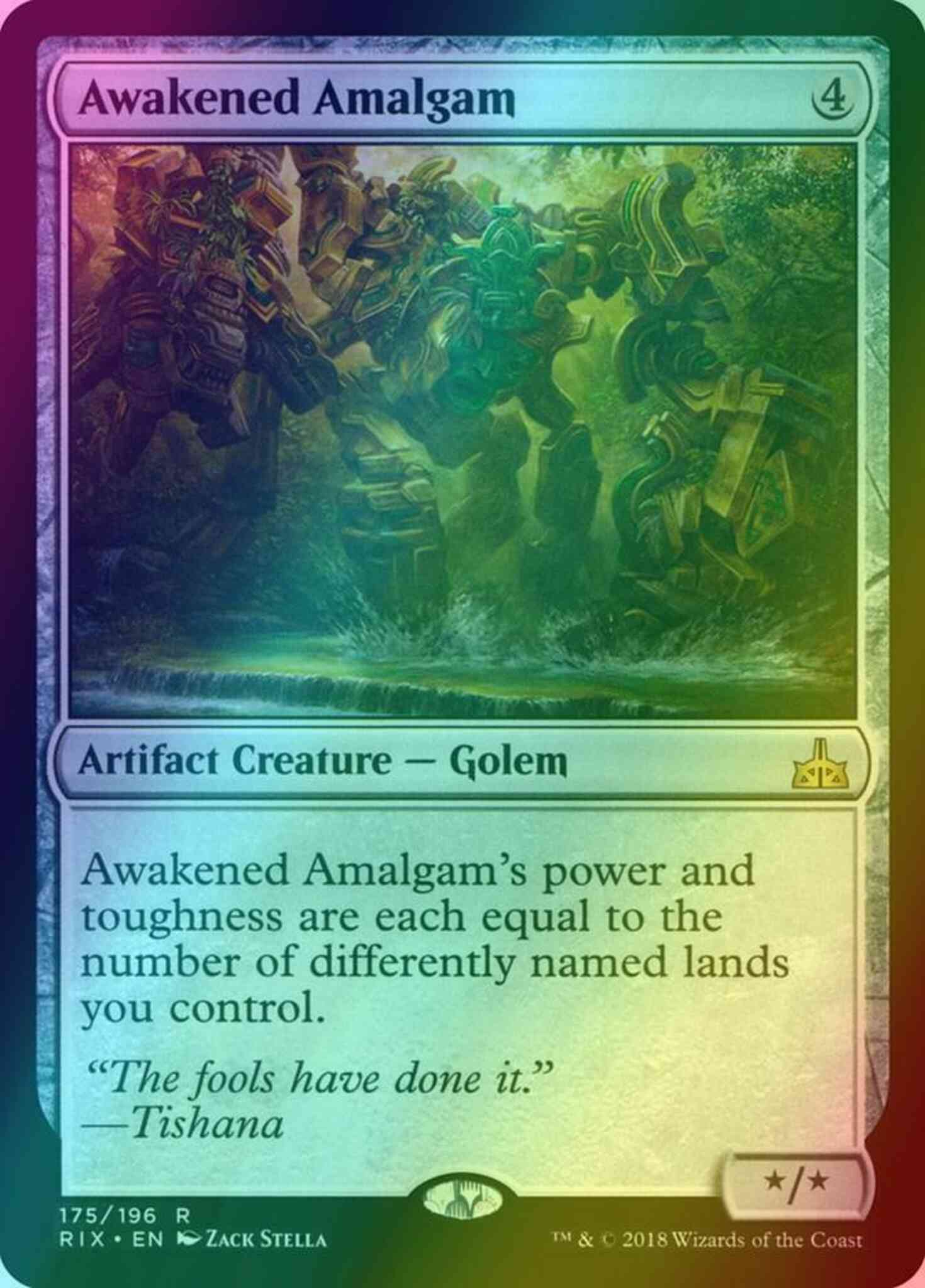 Awakened Amalgam [175] [Rivals of Ixalan] [Foil]