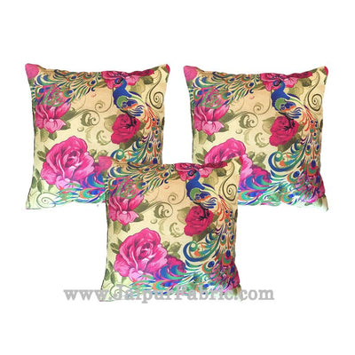 Jute Cushion Cover Digital Print Jungle