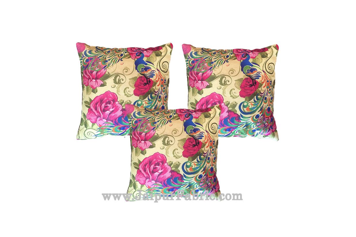 Jute Cushion Cover Digital Print Jungle