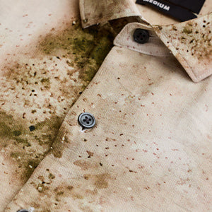 Cream Textured Abstract Shirt