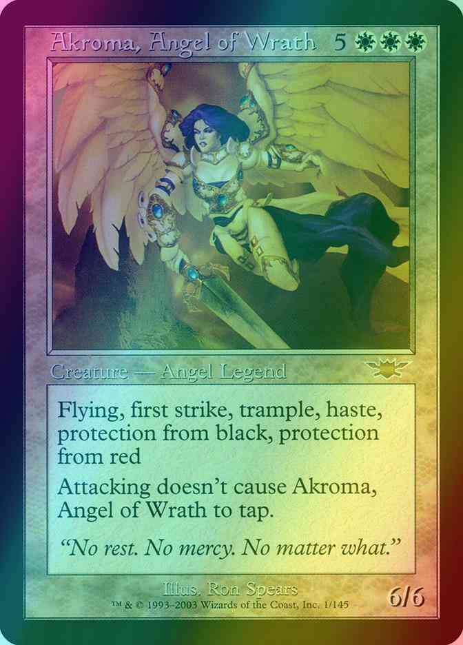 Akroma, Angel of Wrath [1] [Legions] [Foil]