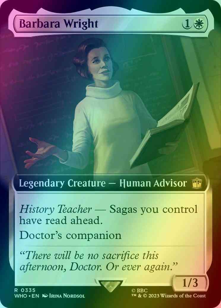 Barbara Wright [335] [Extended Art] [Universes Beyond: Doctor Who] [Foil]