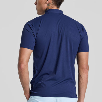 Dark Blue Stitchless Polo T-Shirt