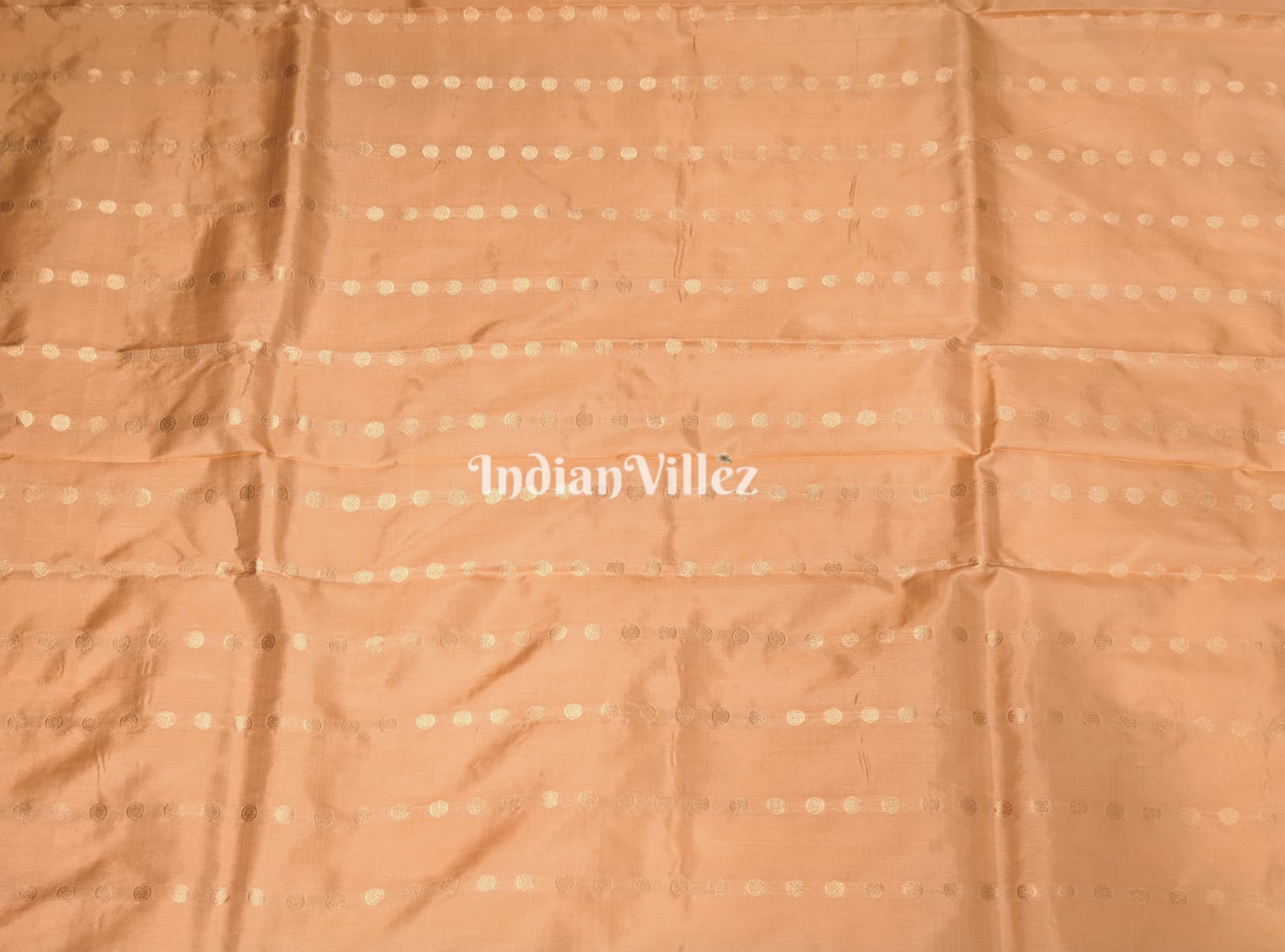 Peach Color Designer Banarasi Katan Silk Saree