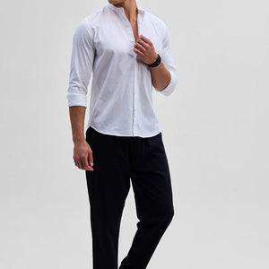 White Mandarin Shirt