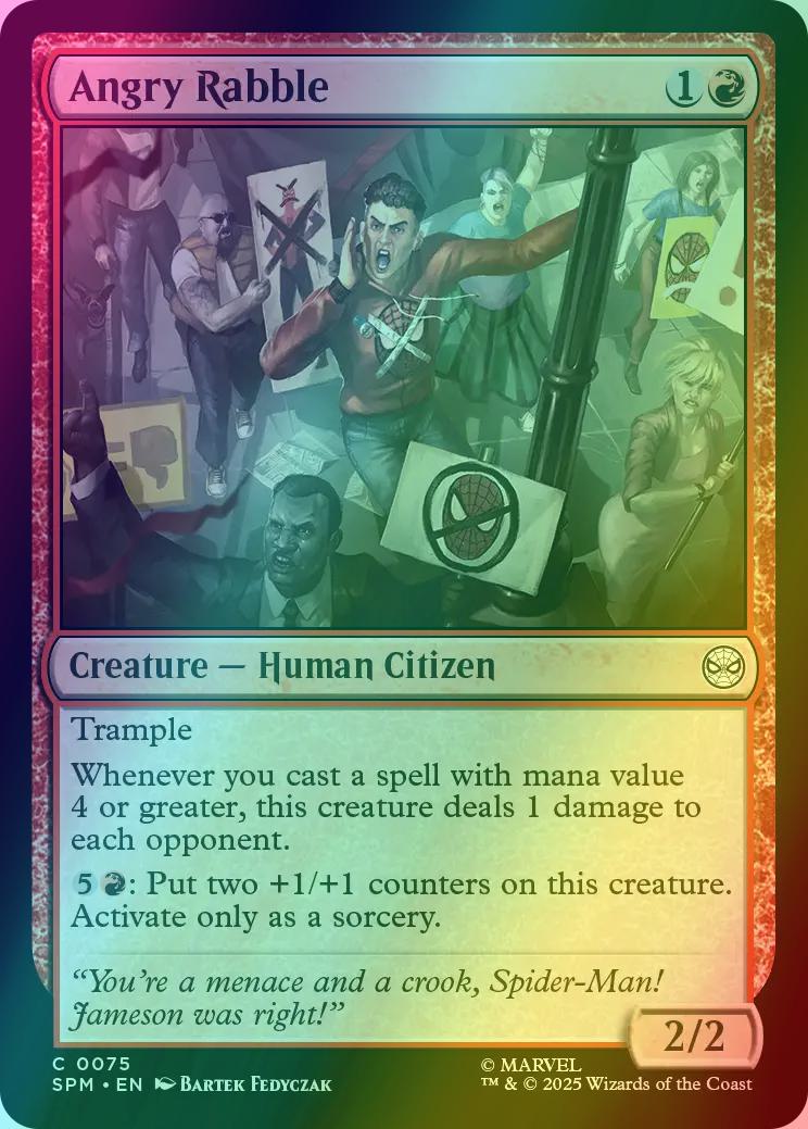 Angry Rabble [75] [Marvel's Spider-Man] [Foil]