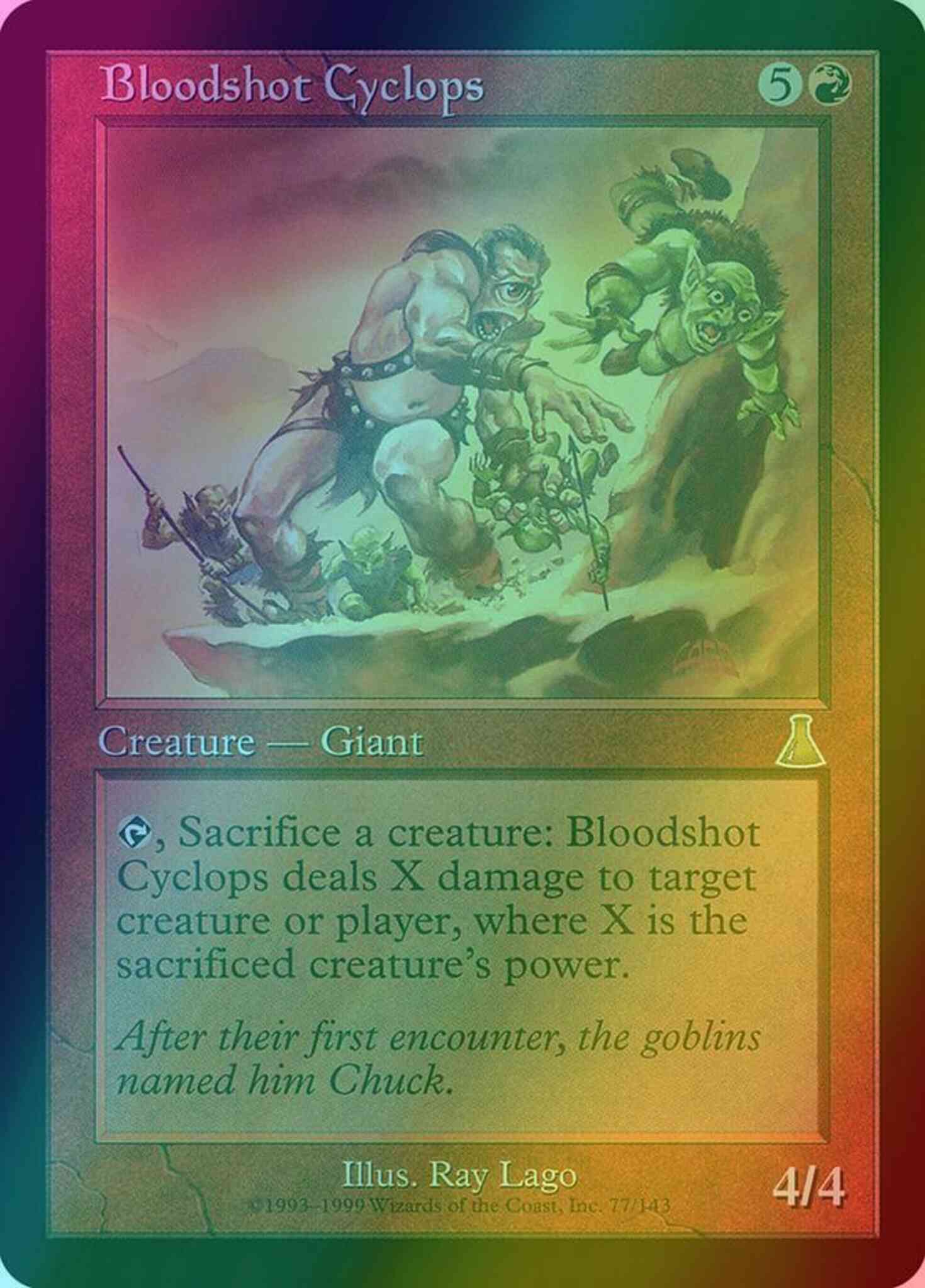 Bloodshot Cyclops [77] [Urza's Destiny] [Foil]
