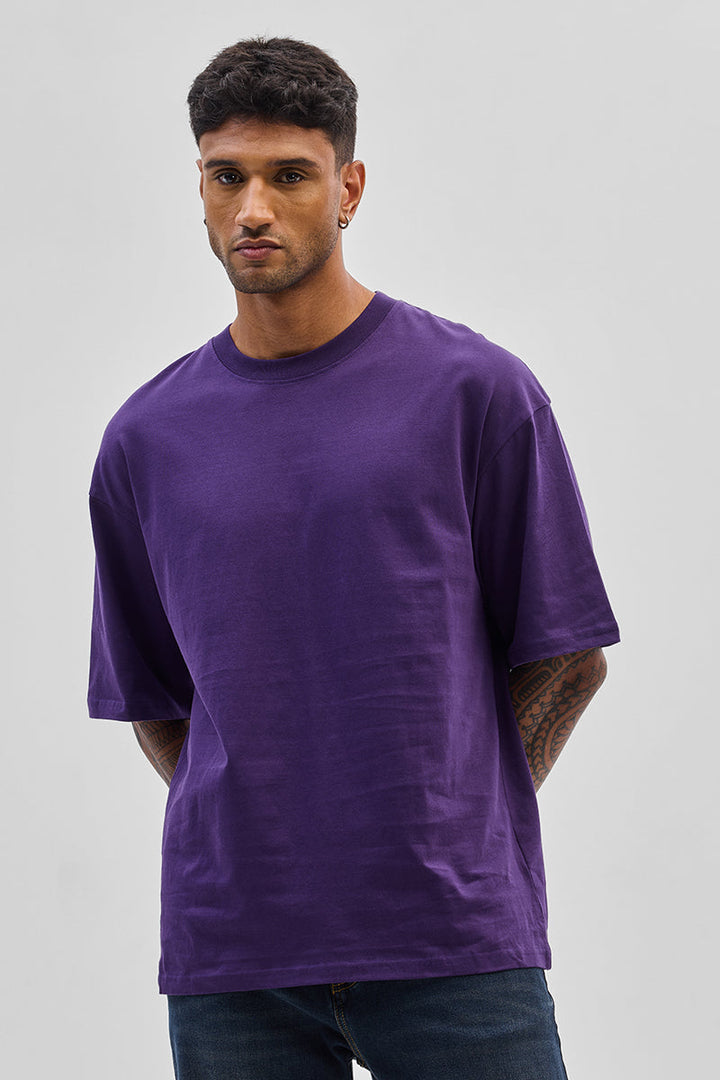 Soul Purple Oversized Fit T-Shirt