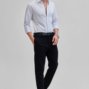 Light Grey Stripes Stretch Shirt