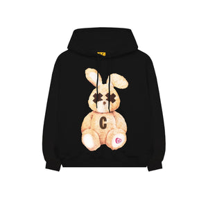BLACK BAD RABBIT HOODIE