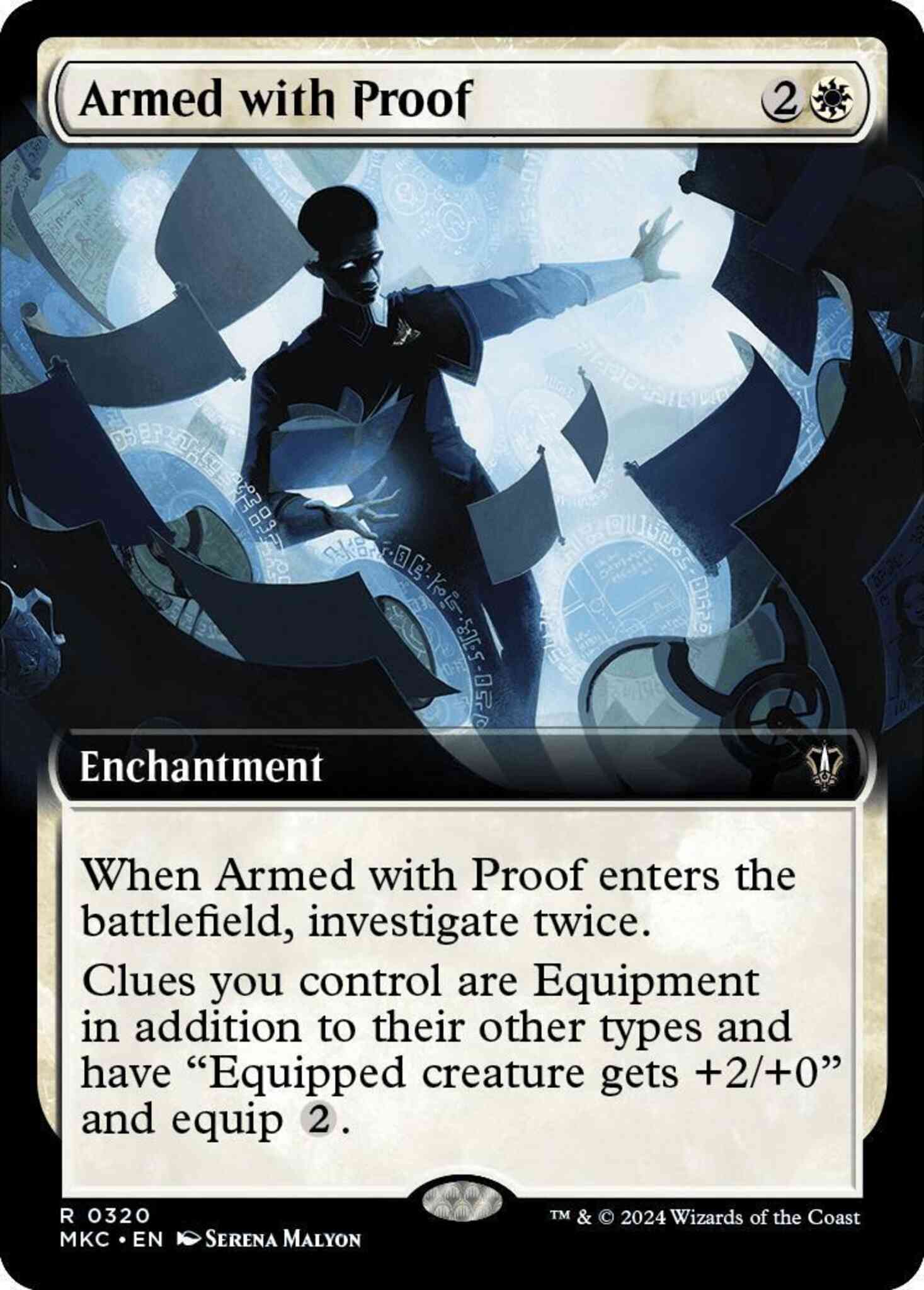 Armed with Proof [320] [Extended Art] [Murders at Karlov Manor: Commander] [Non-Foil]