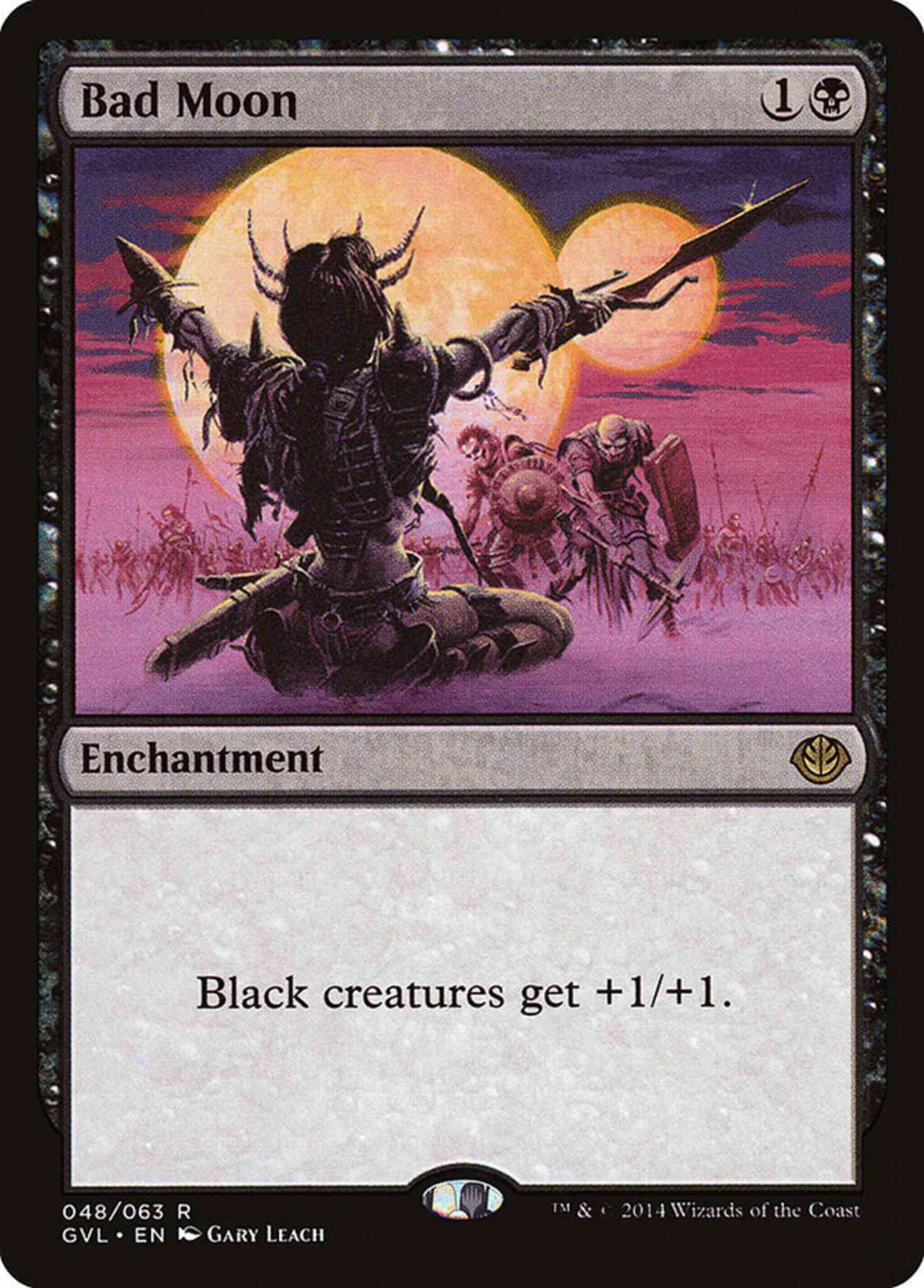 Bad Moon [48] [Duel Decks Anthology: Garruk vs. Liliana] [Non-Foil]