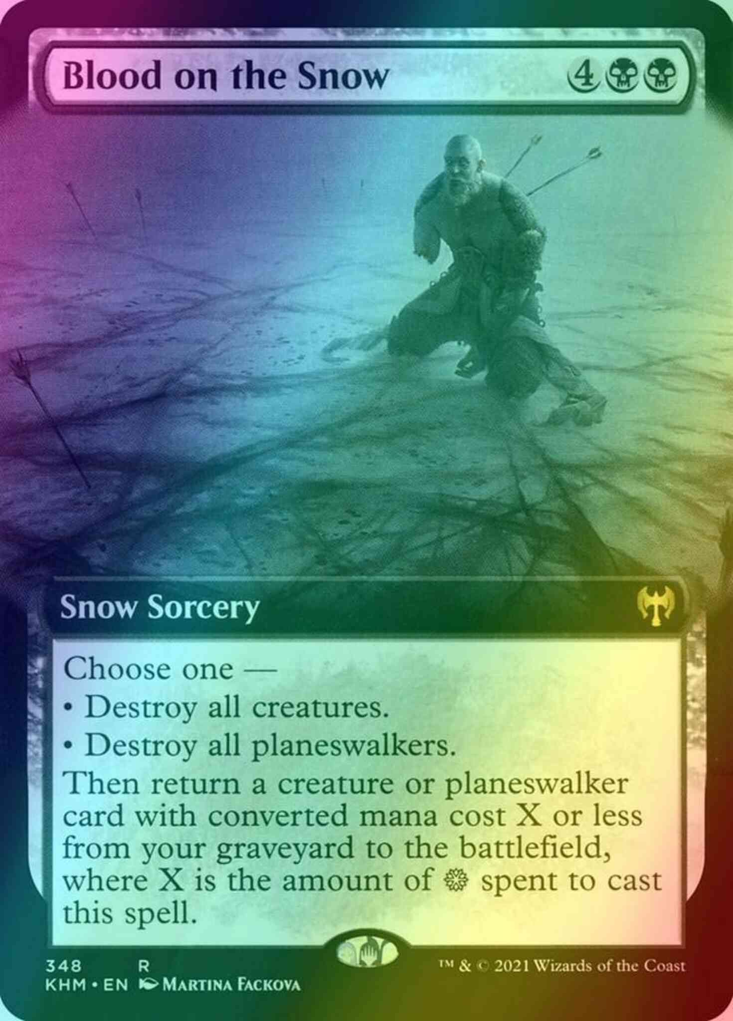 Blood on the Snow [348] [Extended Art] [Kaldheim] [Foil]