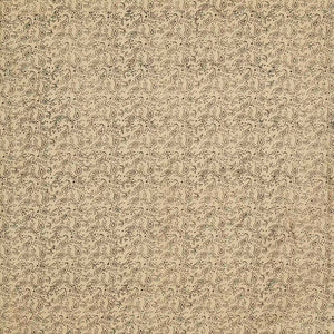 Sandal Woven Jaipur Cotton Saree Printed With Black Floral Motifs