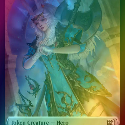 Bird Token (17) // Hero Token (09) [FINAL FANTASY: Tokens] [Foil]