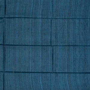 Taupe Handloom Tussar Silk Saree With Printed Floral Motifs