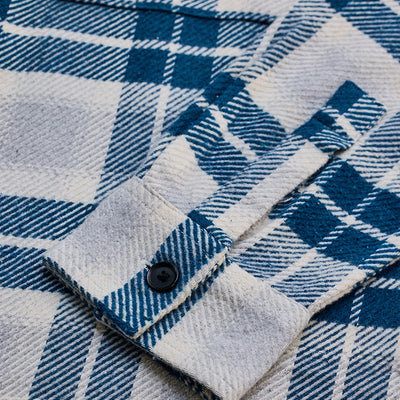 Blue Flannel Checks Overshirt