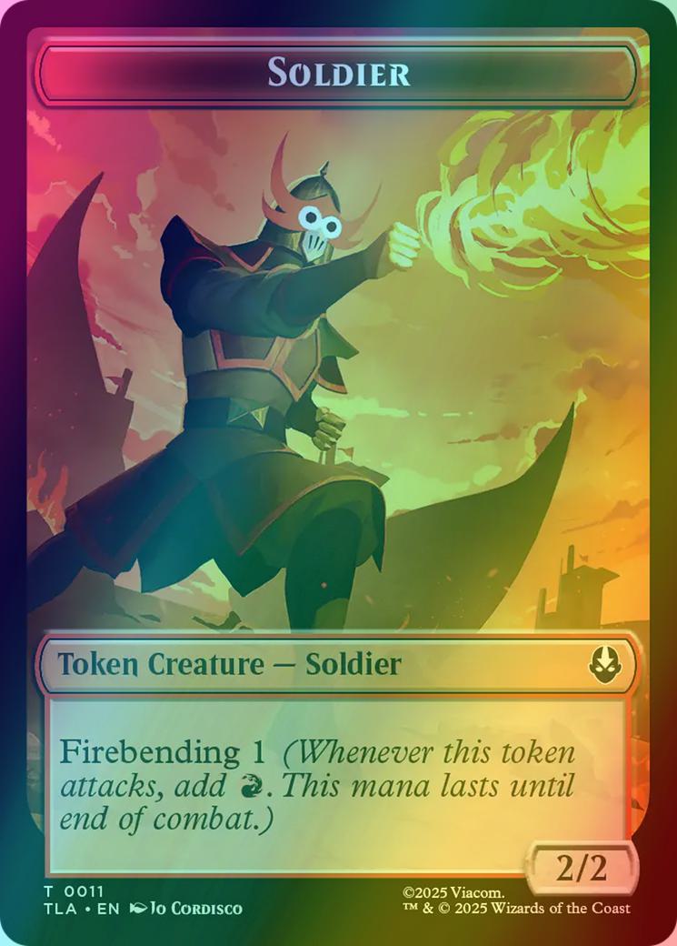 Ballistic Boulder Token (13) // Soldier Token (11) [Avatar: The Last Airbender: Tokens] [Foil]