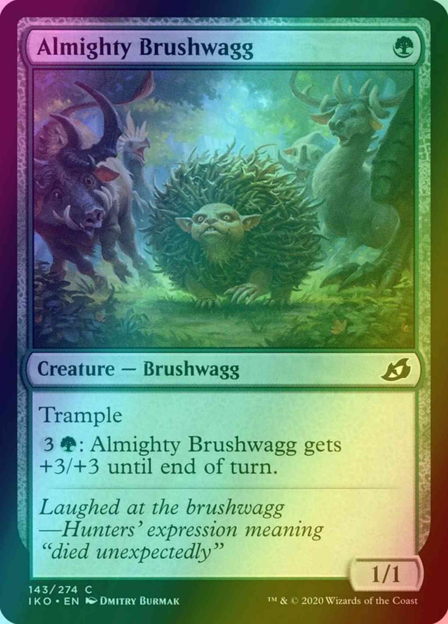 Almighty Brushwagg [143] [Ikoria: Lair of Behemoths] [Foil]