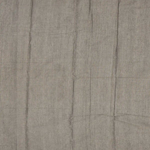 Grey Handloom Rasipuram Cotton Saree With Checks