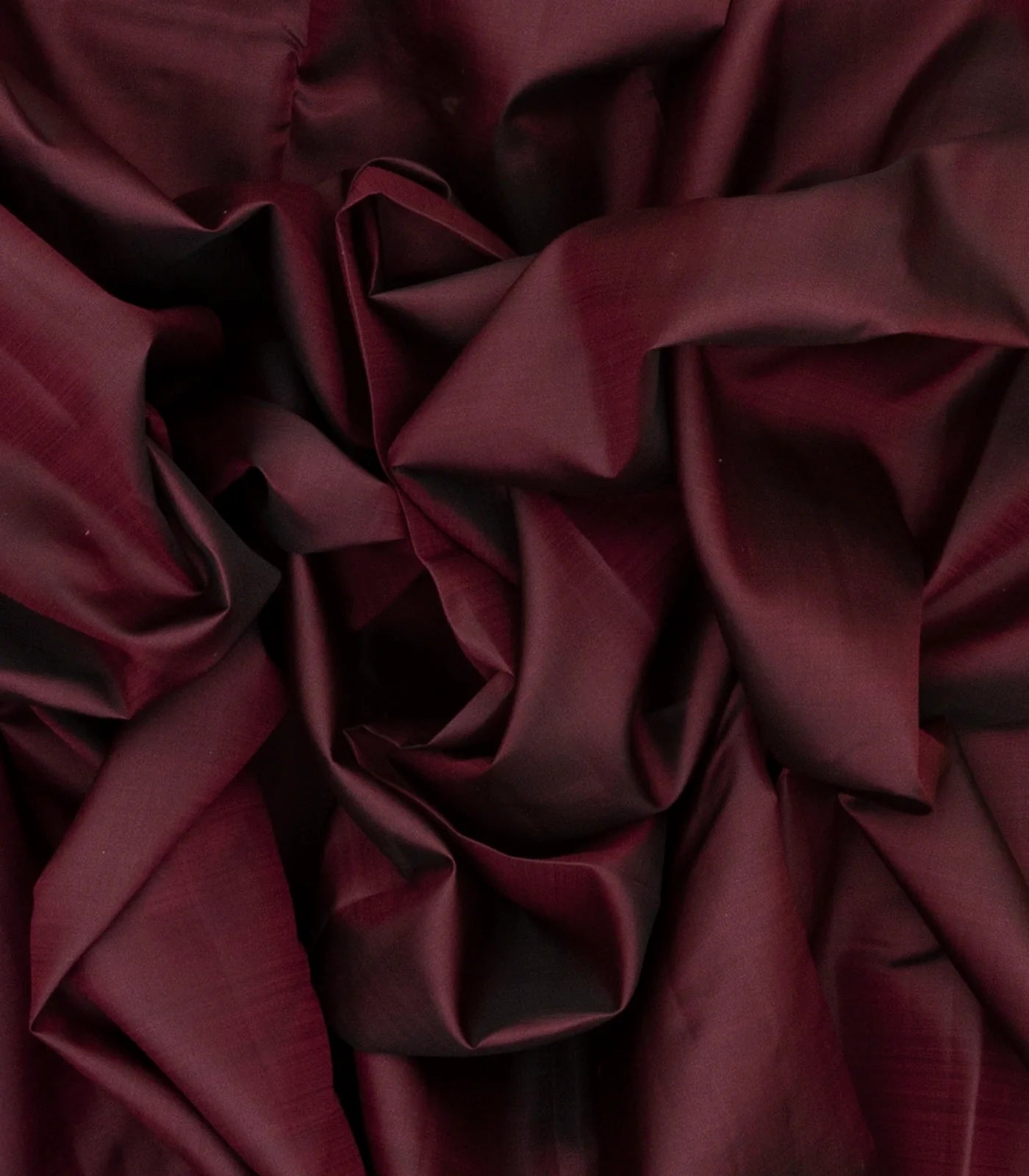 Maroon Handloom Kanchipuram Korvai Silk Saree With Cream Border