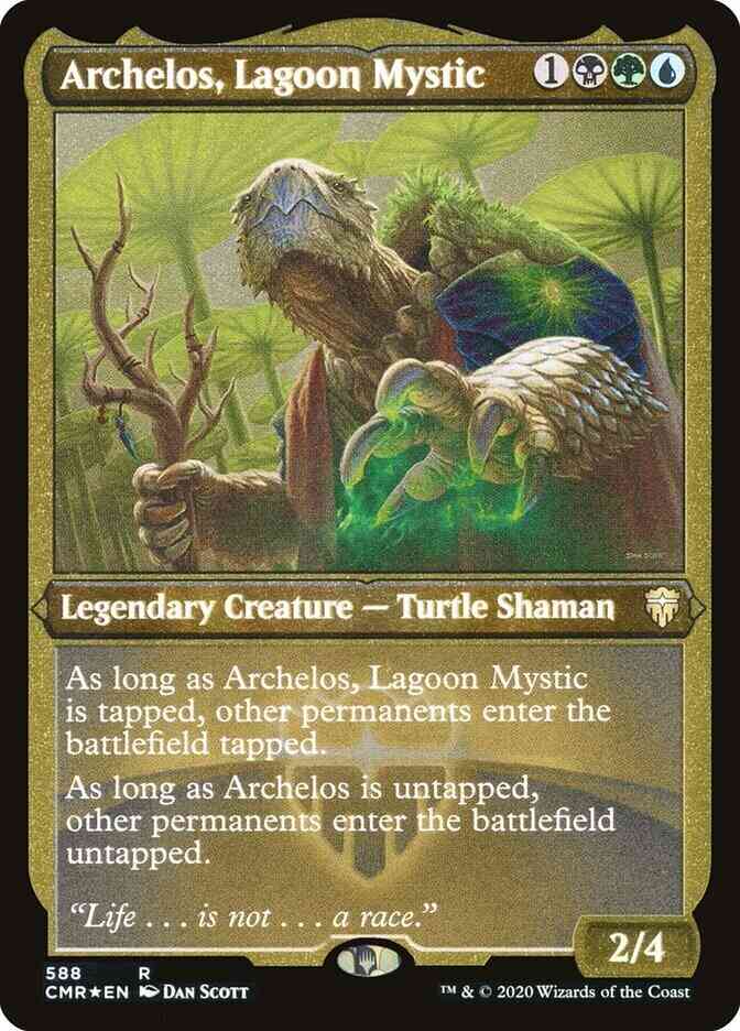 Archelos, Lagoon Mystic [588] [Commander Legends] [Etched Foil]