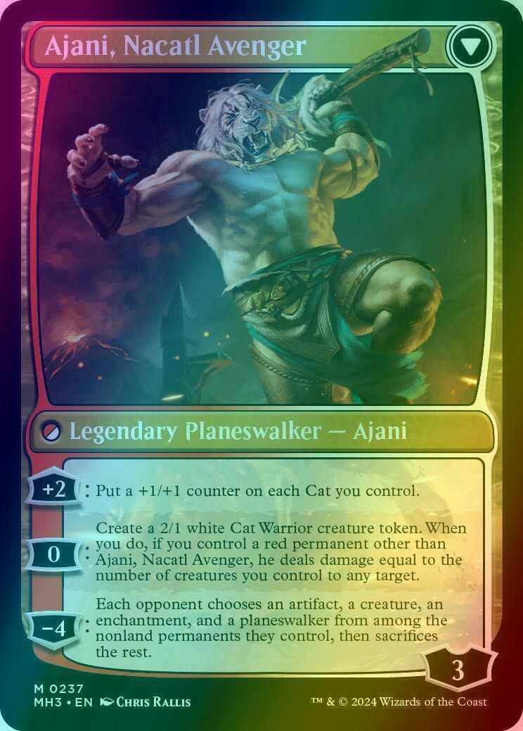 Ajani, Nacatl Pariah // Ajani, Nacatl Avenger [237] [Modern Horizons 3] [Foil]