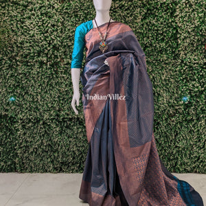 Peacock Green Kanjivaram Silk Saree
