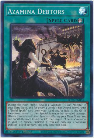 Azamina Debtors - ROTA-EN054 - Super Rare - 1st Edition