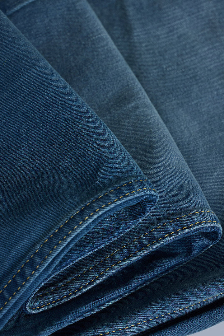 Blue Tapered Fit Jeans