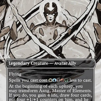 Avatar Aang // Aang, Master of Elements [308] [Borderless] [Scene] [Avatar: The Last Airbender] [Non-Foil]