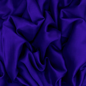 Violet Mysore Crepe Silk Saree With Mango Motif Border