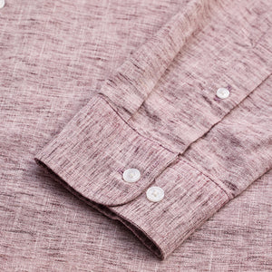 Mauve Linen Blend Shirt