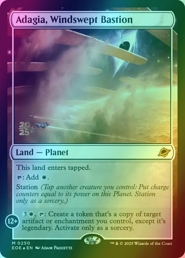 Adagia, Windswept Bastion [250s] [Prerelease] [Edge of Eternities: Promos] [Foil]