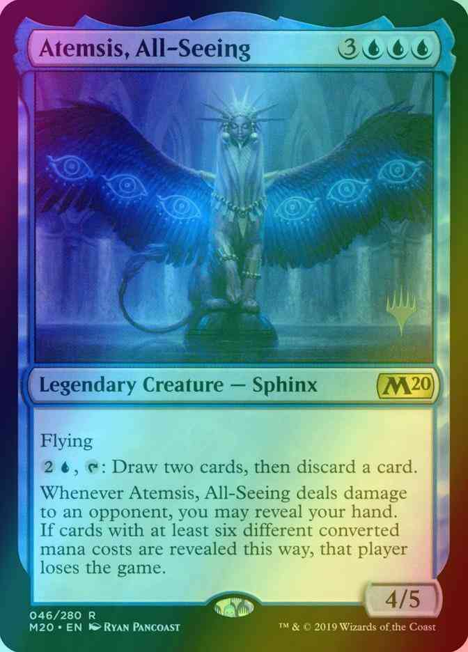 Atemsis, All-Seeing [46p] [Promo Pack] [Core Set 2020 Promos] [Foil]