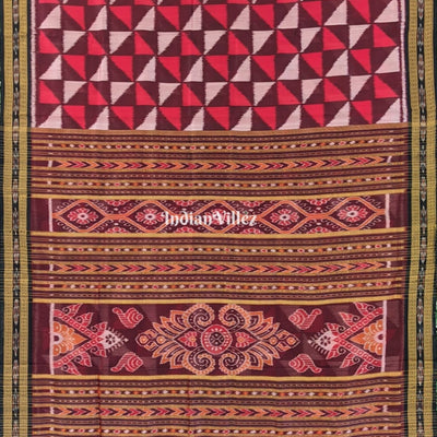 Multicolored  Odisha Handloom Khandua Silk Saree