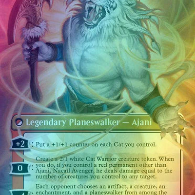 Ajani, Nacatl Pariah // Ajani, Nacatl Avenger [442] [Borderless] [Modern Horizons 3] [Foil]
