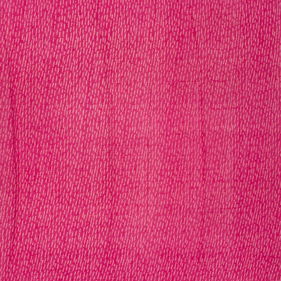 Pink Woven Jaipur Cotton Saree With Printed Stripes & Dot Motifs