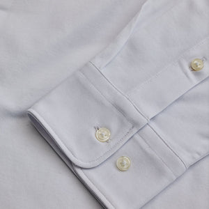 White Solid Stretch Shirt