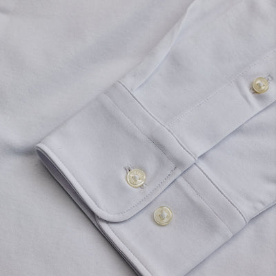 White Solid Stretch Shirt