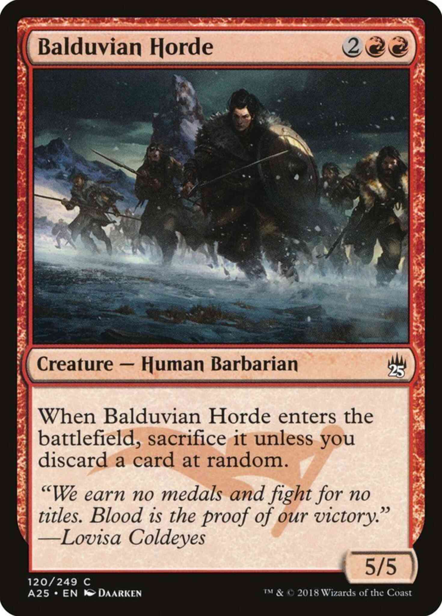 Balduvian Horde [120] [Masters 25] [Non-Foil]