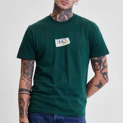 Grass is Greener Green Graphic Print Slim Fit T-Shirt