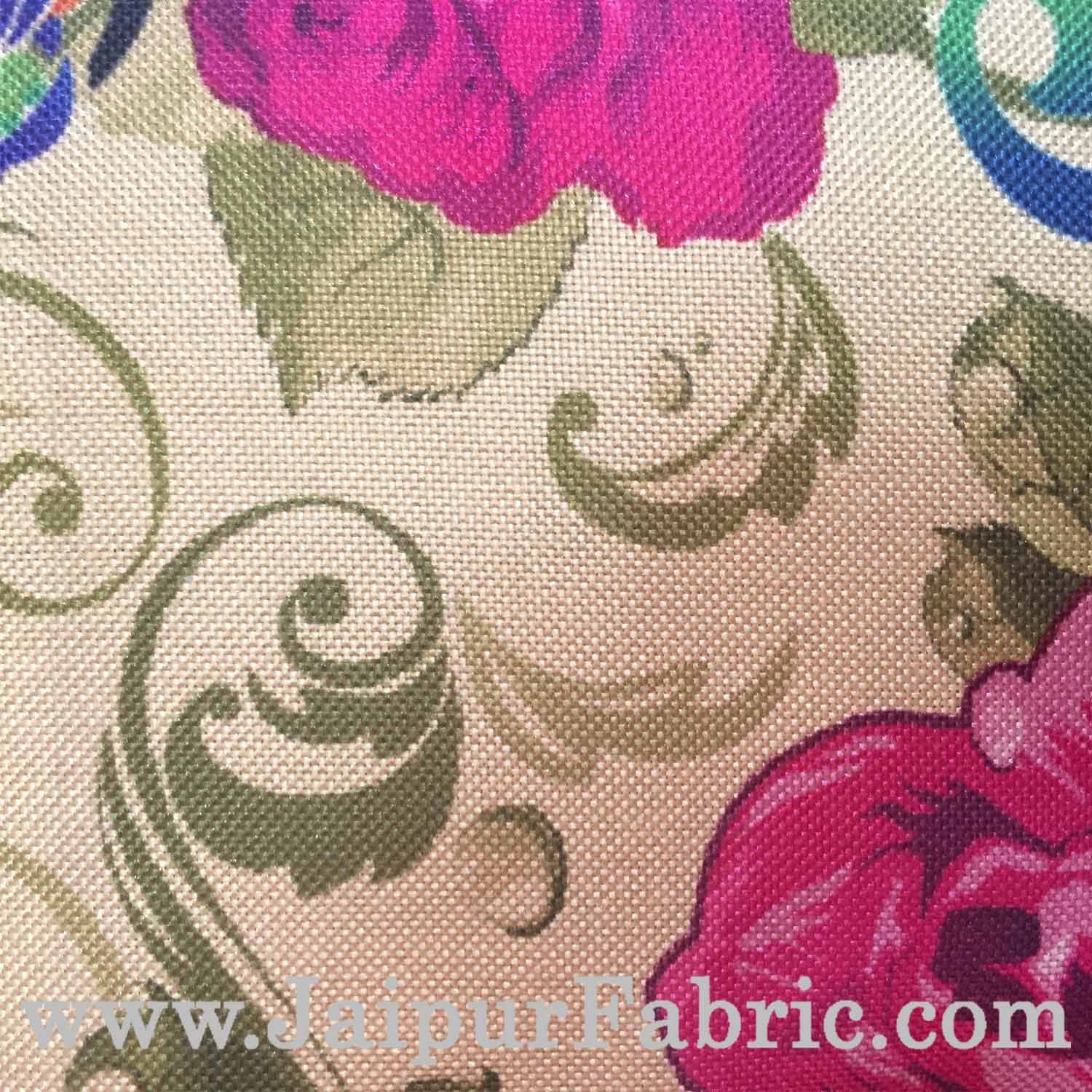 Jute Cushion Cover Digital Print Jungle
