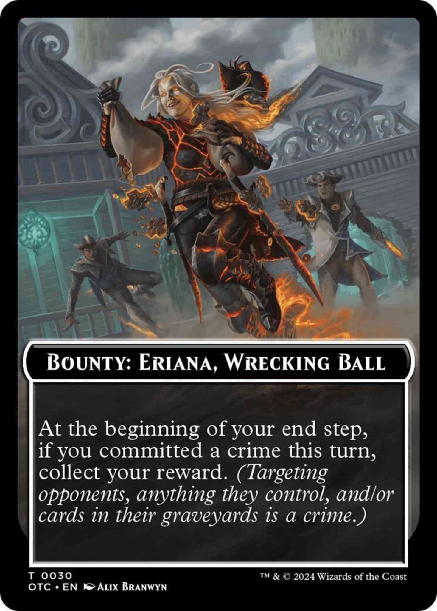 Bounty: Eriana, Wrecking Ball Token [30] [Outlaws of Thunder Junction: Commander: Tokens] [Non-Foil]